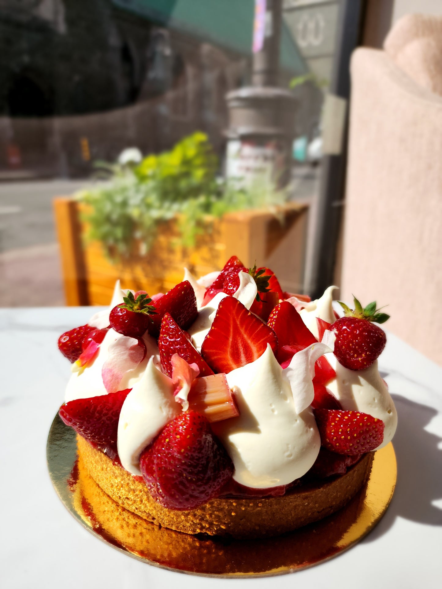 Tarte Fraise Rhubarbe 5 personnes