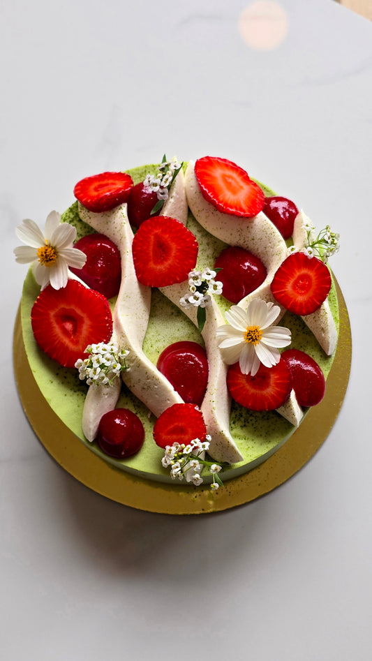 Matcha Fraise ( 6 personnes )